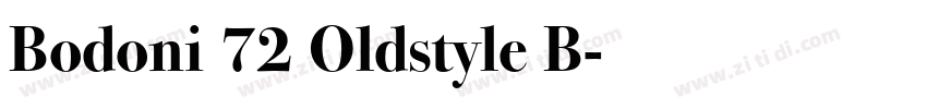 Bodoni 72 Oldstyle B字体转换